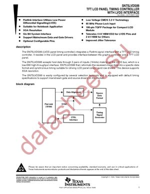 SN75LVDS88PFD datasheet  